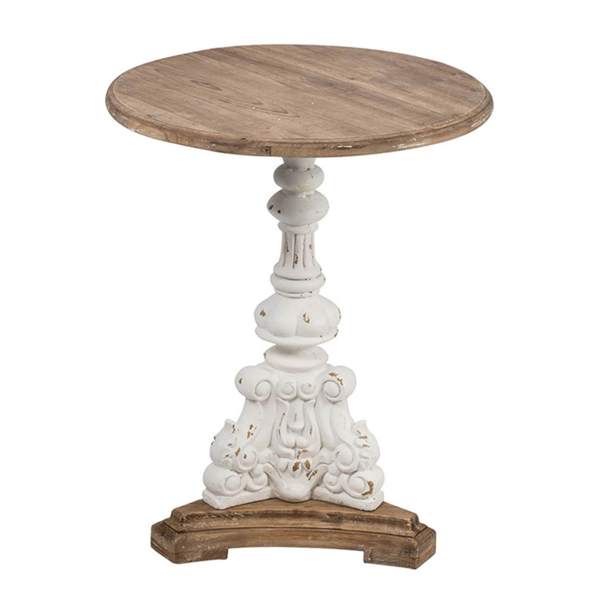 One Allium Way® D22.5x27" French Country Round Side Table, | Wayfair